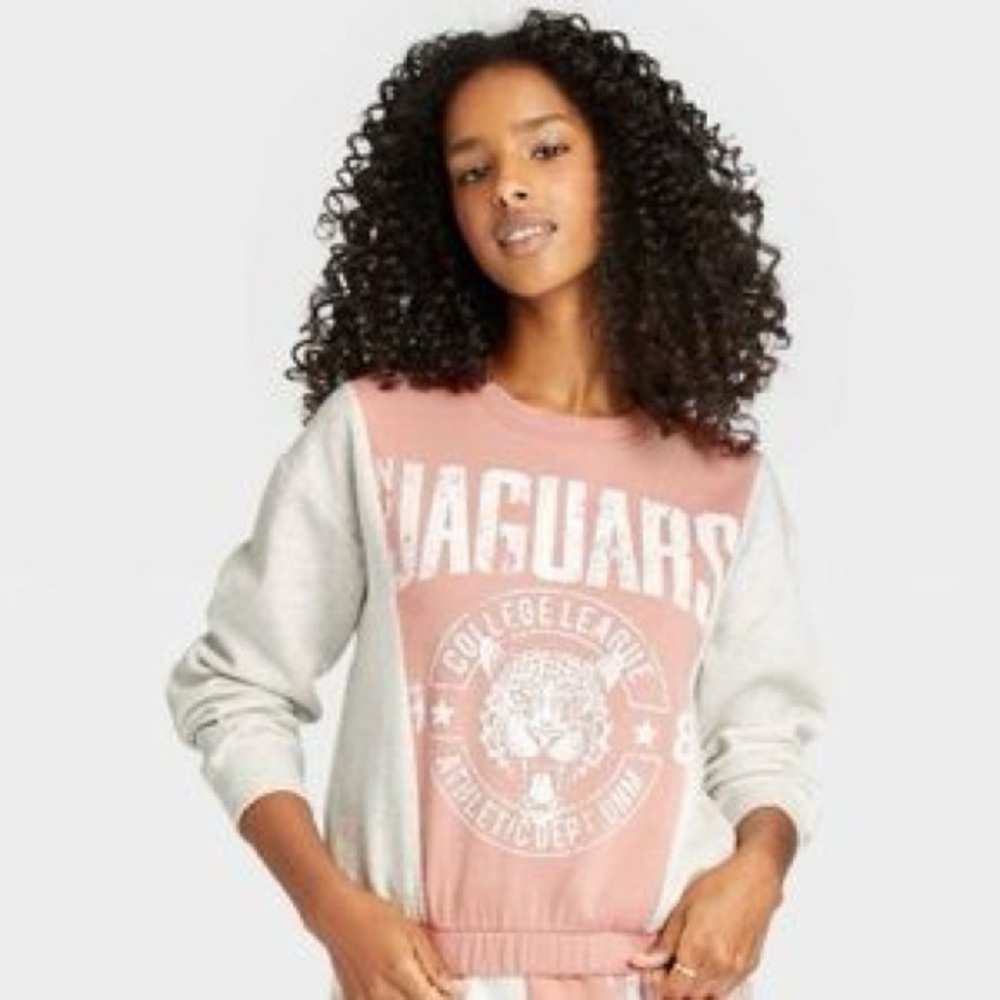 Zoe + Liv "Jaguars" Cropped Sweatshirt